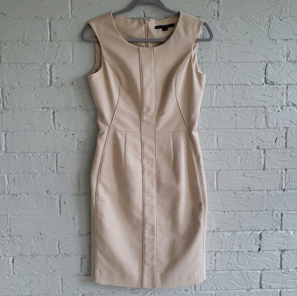 Antonio Melani seam detailed sleeveless sheath 4